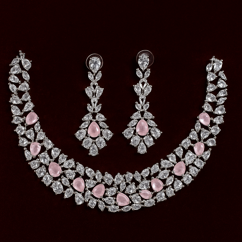 princess cut ad set baby pink